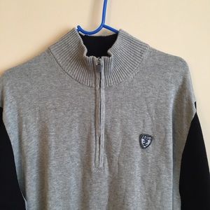 Izod Cowl Neck Half Zip Sweater